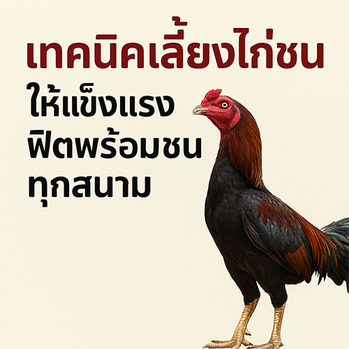 เทคนิคการเลี้ยงไก่ชน